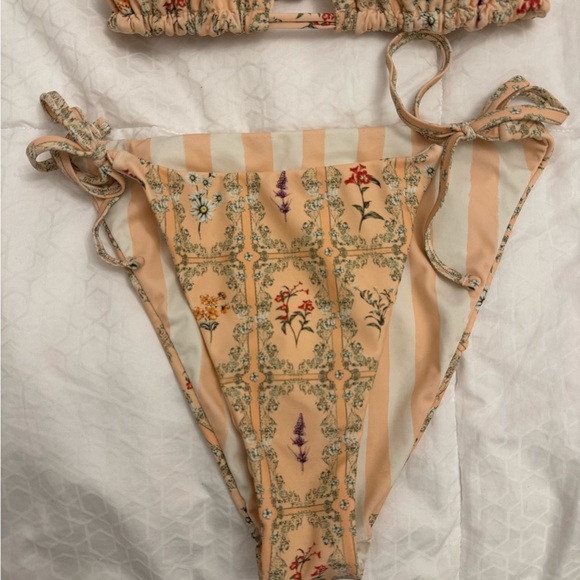 Agua Bendita for Target Floral Print Bikini Set M - Picture 3 of 5